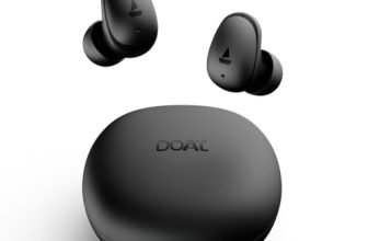 boAt Airdopes Plus 214, Up to 55 Hrs Playtime, Dual Mics with ENx™ Tech, Sleek Bean Design, 10mm Drivers, Voice Assistant, BEAST™ Mode, ASAP™ Charge, IWP™ Technology TWS Earbuds with mic(Cosmic Black)