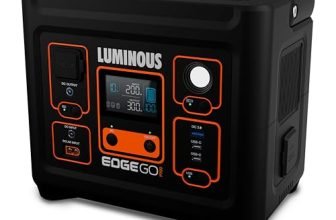 Luminous Edge Go P700 Portable Power Station| Emergency Light, 35 mins Backup on Full Load, Power Upto 4 Devices with 288Wh LiFePO4 Battery 10 Yrs Life| 500W AC Output, 05 Years Replacement Warranty