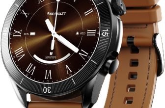 Fire-Boltt Legacy Force 1.43″ AMOLED Nylon Fluoroelastomer Hybrid Strap Rotating Crown Smartwatch(Chestnut Tan Strap, Free Size)