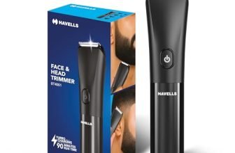 Havells Beard & Hair 7 in 1 Trimmer |2-in-1 Special Blade| Comes with 4 Beard & 2 Hair Combs|Type C Turbo Charge|No Nicks & Cuts|2 Year Guarantee|BT4001
