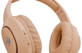 Zebronics Thunder Neo (2026 Upgrade) Wireless Headphone, BT v6.0, True 50hrs Playback, 40mm Driver, ENC, Rapid Charge, Gaming Mode, Dual Pairing, 3 EQ Modes, AUX, Voice Assistant (Orange)