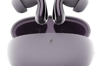 Fire-Boltt Newly Launched Aero Drift TWS Earbuds Custom EQ Wireless Bluetooth 5.4 Music & App Support 50H Playtime Battery Display Fast Charging Case 50ms Low Latency Touch Controls Lilac