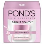 Pond’s Bright Beauty Light Cream with UV Filter | Niasorcinol | 100x Better than Vitamin C | Niacinamide | Fades Dark Spots, Brightens Skin, 50g