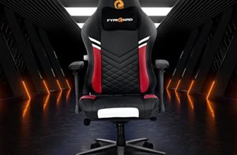 Nilkamal Fyrebird Ergonomic Gaming Chair with Adjustable Neck, Lumbar Pillow, 3D Adjustable Armrest, Gas Lift Mechanism, & 100mm Tilt (Vaden)