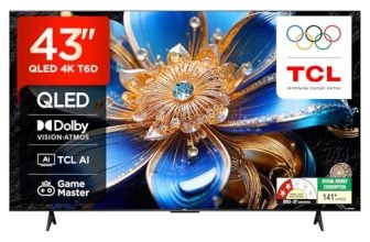 TCL 108 cm (43 inches) 4K Ultra HD Smart QLED Google TV | HDR 10+ | Dolby Vision & Atmos | 30W Speaker Output | Game Master | 43T6D