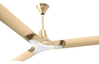 RR Signature New York Brooklyn 1200MM | Star-rated BEE Certified | Energy Efficient 56-Watt High Speed Ceiling Fan | [Champagne Gold]