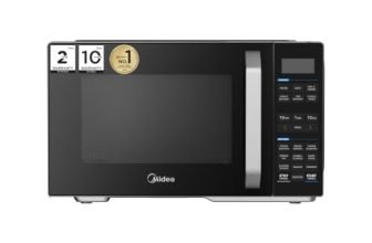 Midea 24L Convection Microwave oven with Air Fry, Grill, 800W Microwave Power, 232 Auto Cook Menus, Stainless Steel Cavity (MMOP02XA-ECSEBK, Multi-Stage Cooking, Defrost by Time & Weight)