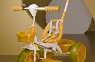 Lifelong Trike Cycle for Kids Cycle 2-5 Years-Tricycles for Boy & Girl-Baby Bike with 3 EVA Wheels,Bell & Basket -Durable Tricycle with Parental Control 30kg Capacity(White & Yellow)