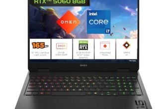 HP Omen, Intel Core i7-14650HX 14th Gen, 8GB RTX 5060, 24GB DDR5(Upgradeable) 1TB SSD, 165Hz, 2k WUXGA, 3ms, 400 nits, 16”/40.6cm, Win11, M365* Office24, Black, 2.43kg, am0239TX, RGB Gaming Laptop