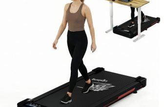 Lifelong Walking Pad Treadmill | 3 HP Motor | 2-Level Manual Incline | LED Display Treadmill (Max Weight:110 kg)
