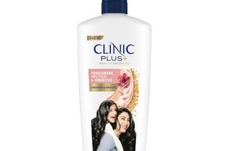 Clinic Plus Strength & Smooth Shampoo, Fenugreek Protein + Hibiscus for Hair Strengthening and Smoother Hair, 650 ml