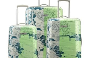 Skybags Trooper Set of 3 (Cabin + Medium+Large) Hard Luggage (55+65+75 cm) | ABS Luggage Trolley with 8 Spinner Wheels|Green|Unisex