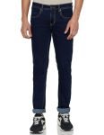 Peter England Men’s Mid Rise Premium Skinny Fit Stretchable Jeans Navy Blue, 32
