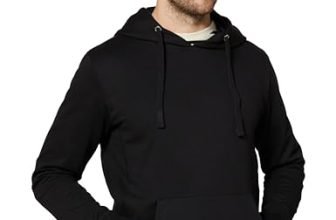 Amazon Brand – Symbol Men’s Hoodie Sweatshirt (SY-A22-SW-19_Jet Black_M)
