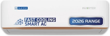Blue Star 2026 Model 1.5 Ton 4 Star Split Inverter with Wi-fi AC(ID518GNURS, White)