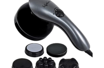 Lifelong LLM171 Powerful Electric Handheld Full Body Massager|Pain Relief of Back, Neck and Foot Massager(Grey)