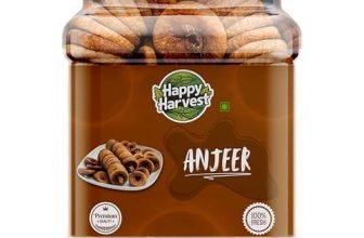 HAPPY HARVEST Premium Dried Afghani Anjeer 1kg| Dried Figs Ajnir | Dry Fruits in Fresh | Healthy Snacks I Low in calories and Fat Free | Rich Source of Vitamins Dietary Fiber