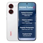 REDMI Turbo 5 (8GB + 256GB) Turbo White | MediaTek Dimensity 8500 Ultra | Mega 7540mAh Battery | 100W HyperCharge | Compact 16.75cm(6.9) 120Hz Display | 50MP Sony OIS Camera