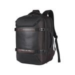 Gear Turbo 4 19″/40L Large Water Resistant Anti Theft Laptop Backpack with Raincover | Casual Backpack | Daypack | Travel Backpack | College Bag For Men/Women (Brown – Black)