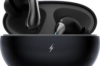 Fire-Boltt Aero Drift TWS Earbuds, Custom EQ Profiles 50H Battery Display Case Quad Mic ENC Bluetooth(Stone Black, True Wireless)