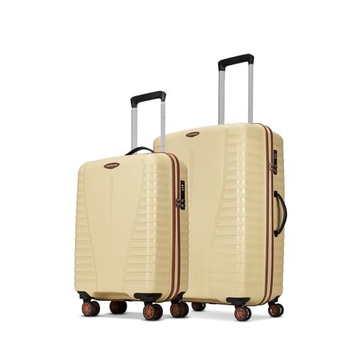 ALFA by VIP Excel Polypropylene | Trolley Bag With Combination Lock Cabin Suitcase 4 Wheels – 21 Inch