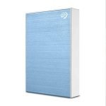 Seagate One Touch 4TB External HDD with Password Protection – Light Blue, for Windows and Mac, with 3 yr Data Recovery Services, (STKZ4000402)