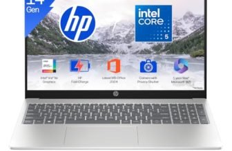 HP 15 (i5 14th Gen), Intel Core 5, 16GB RAM (Upgradeable), 512GB SSD, FHD, Anti-Glare, 15.6”/39.6cm, Win11, M365 Basic(1yr), Office24, Silver,1.59kg, fd0682tu, FHD Camera w/Shutter, Backlit Laptop