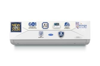 Carrier 1.5 Ton 3 Star Wi-Fi Smart Flexicool Inverter Split AC (Copper, Convertible 6-in-1 with Wi-Fi with Geo-Fencing, Smart Energy Display, 2026 Model, ESTER EDGE Gxi WiFi-CAI18EE3R36W1, White)
