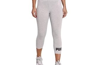 Puma Girls, ESS Logo Leggings, Light Gray Heather, 164, (58703504)