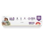 Voltas 1 ton 5 Star, New star rated, Inverter Split AC (Copper, Convertible 6-in-1 cooling modes, Ai Enabled, 4-way Swing, Sleep Mode, Auto Clean (125INV VERTIS AI ZEST GOLD, White)