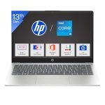 HP 14, 13th Gen Intel Core i5-1334U Laptop (16GB DDR4,512GB SSD) Anti-Glare, Micro-Edge, 14/35.6cm, FHD, Win11, M365 Basic(1yr),Office Home24, Silver,1.4kg, FHD Camera w/Privacy Shutter,ep0340TU