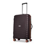 Aristocrat Altitude 8-Wheel Medium Size Hard Case Trolley Bag, Brown