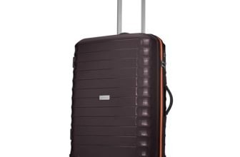 Aristocrat Altitude 8-Wheel Medium Size Hard Case Trolley Bag, Brown