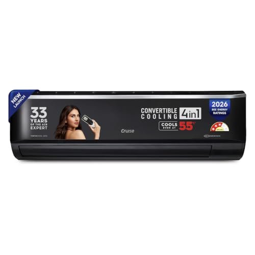 Haier 1.5 Ton 5 Star Wi-Fi HEXA Inverter Smart Split AC (AI Cooling, Energy Saving & Self-Clean, 7 in 1 Convertible, Copper, 4-way Swing, Cools in 10 Sec at 60°C, 2026 Model, White)-HSA19KHD-GAI5NB-I