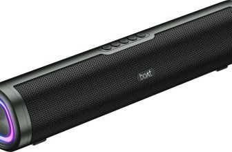 boAt Aavante 2.0 150, RGB LEDs, 5 Hrs Battery, TWS Feature 16 W Bluetooth Speaker(Premium Black, 2.0 Channel)