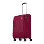 Aristocrat Duralite Soft Case Medium Size 8-Wheel Trolley Bag, Red