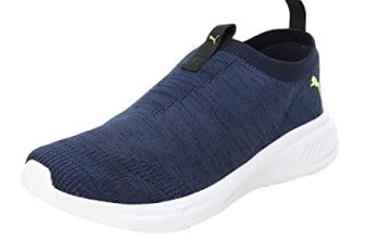Puma Men, Scorch Mark Slip On, Blazing Blue-Lime Squeeze-Black, Sneaker, 10UK, (37998702)
