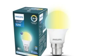 Philips SceneSwitch 12W LED Bulb | 3-in-1 Light Modes CDL-NW-WW | B22 Base | Change Brightness with Wall Switch | Energy Efficient | Pack of 1