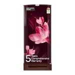 Godrej 185L 4 Star Single Door Refrigerator with 24 Days Farm Freshness, Jumbo Vegetable Tray, Dry Storage Drawer, Advanced Inverter Technology & 5 Years Warranty (RD 195DN TDI MY WN, Mystic Wine)