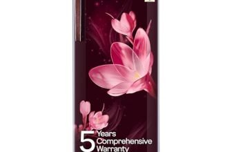 Godrej 185L 4 Star Single Door Refrigerator with 24 Days Farm Freshness, Jumbo Vegetable Tray, Dry Storage Drawer, Advanced Inverter Technology & 5 Years Warranty (RD 195DN TDI MY WN, Mystic Wine)