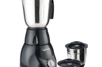 Lifelong LLMG23 Power Pro 500-Watt Mixer Grinder with 3 Jars (Liquidizing, Wet Grinding and Chutney Jar), Stainless Steel blades, 1 Year Warranty (Black)