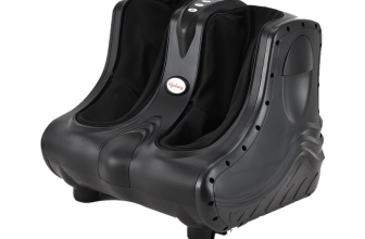 Lifelong LLM747 Leg, Foot and Calf Machine with Vibration for Pain Relief – Home Use Massager(Black)