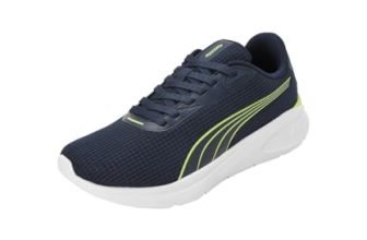 Puma Mens Exoteric Club Navy-Lime Smash-White Running Shoe – 6 UK (31112803)