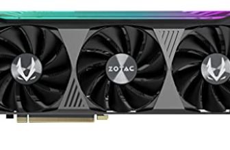 ZOTAC Gaming GeForce RTX 3070 Ti AMP Holo GDDR6X 8GB 256bit PCIe 4.0 Graphics Card with IceStorm 2.0 Cooling, Spectra 2.0 LED Lighting & 3 Years Warranty + 2 Years Exteneded Warranty (HoloBlack)