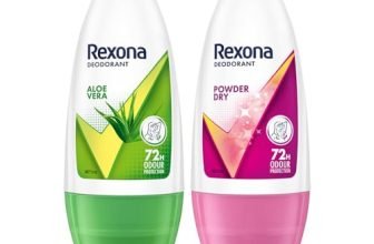 Rexona Aloe Vera Underarm Roll On Deodorant for Women, 50ml and Powder Dry Underarm Roll On Deodorant for Women, 50ml