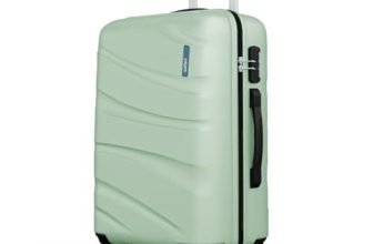 Safari Persia 8 Wheels 77cm Large Checkin Trolley Bag, Hard Case, Polycarbonate, 360 Degree Wheeling System Luggage, Travel Suitcase, Jade Green