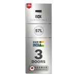 Bosch 302L, 3 Star, MaxFlex Convert Frost Free Triple Door Refrigerator | 8-in-1 Convertible Storage Modes | 57L Extra Convertible Zone | Cool Extend up to 18 hours (CMC33S03NI, Fine Steel)