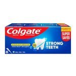 Colgate Strong Teeth, 500g (200g + 200g + 100g), Calcium-boost Tooth Paste for 2X Stronger Teeth, Protects Enamel, Whitens Teeth, Fresh Breath & Prevents Cavities (Combo Multipack)