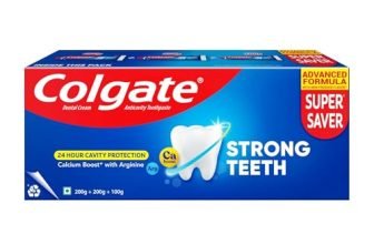 Colgate Strong Teeth, 500g (200g + 200g + 100g), Calcium-boost Tooth Paste for 2X Stronger Teeth, Protects Enamel, Whitens Teeth, Fresh Breath & Prevents Cavities (Combo Multipack)