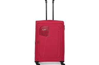 Skybags Rubik Polyester 58 Cms Softsided Check-in Luggage (RED)